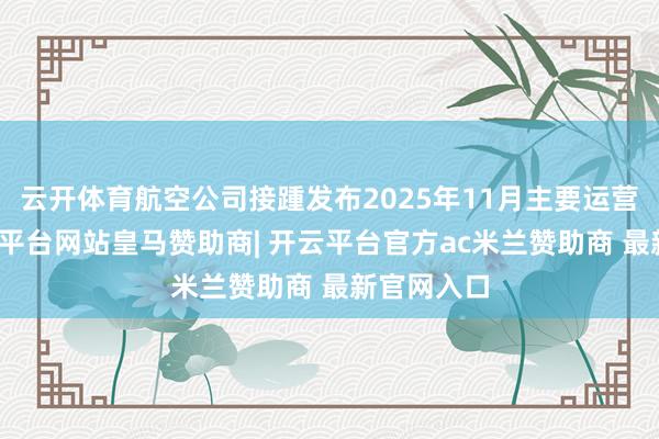 云开体育航空公司接踵发布2025年11月主要运营数据-开云平台网站皇马赞助商| 开云平台官方ac米兰赞助商 最新官网入口
